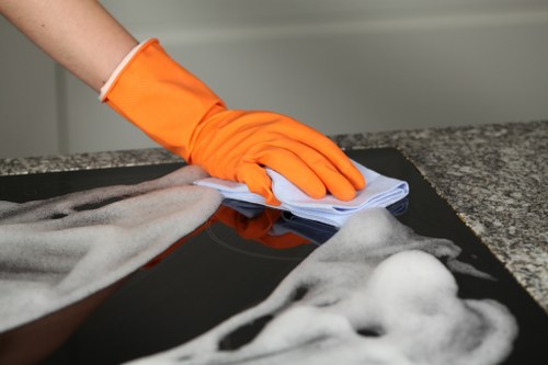 Professional office cleaners in Finchley maintaining a tidy workplace