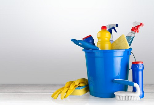 Professional carpet cleaning treatment on a stained carpet