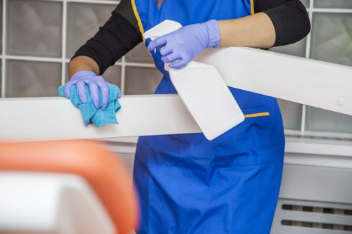 Detailed oven cleaning service in Finchley with racks and trays removed